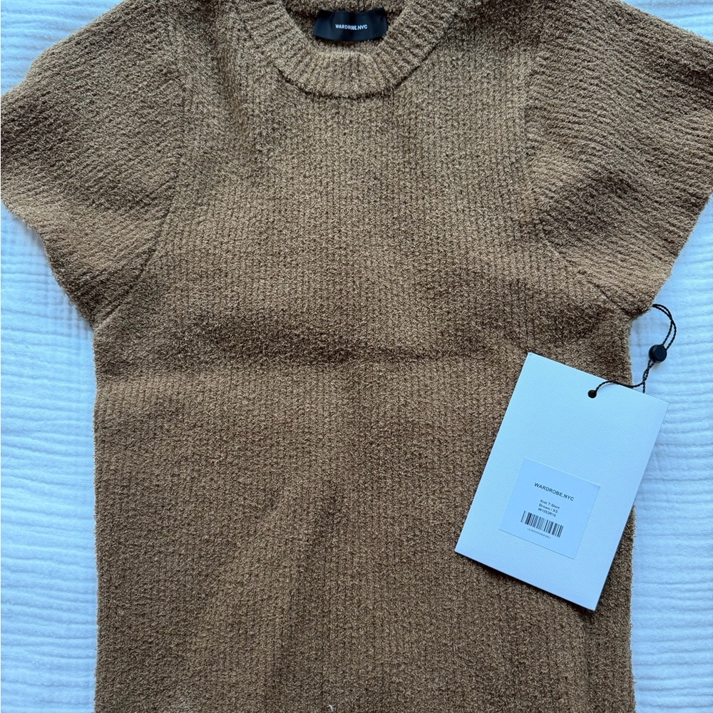 WARDROBE.NYC Tan Textured Top